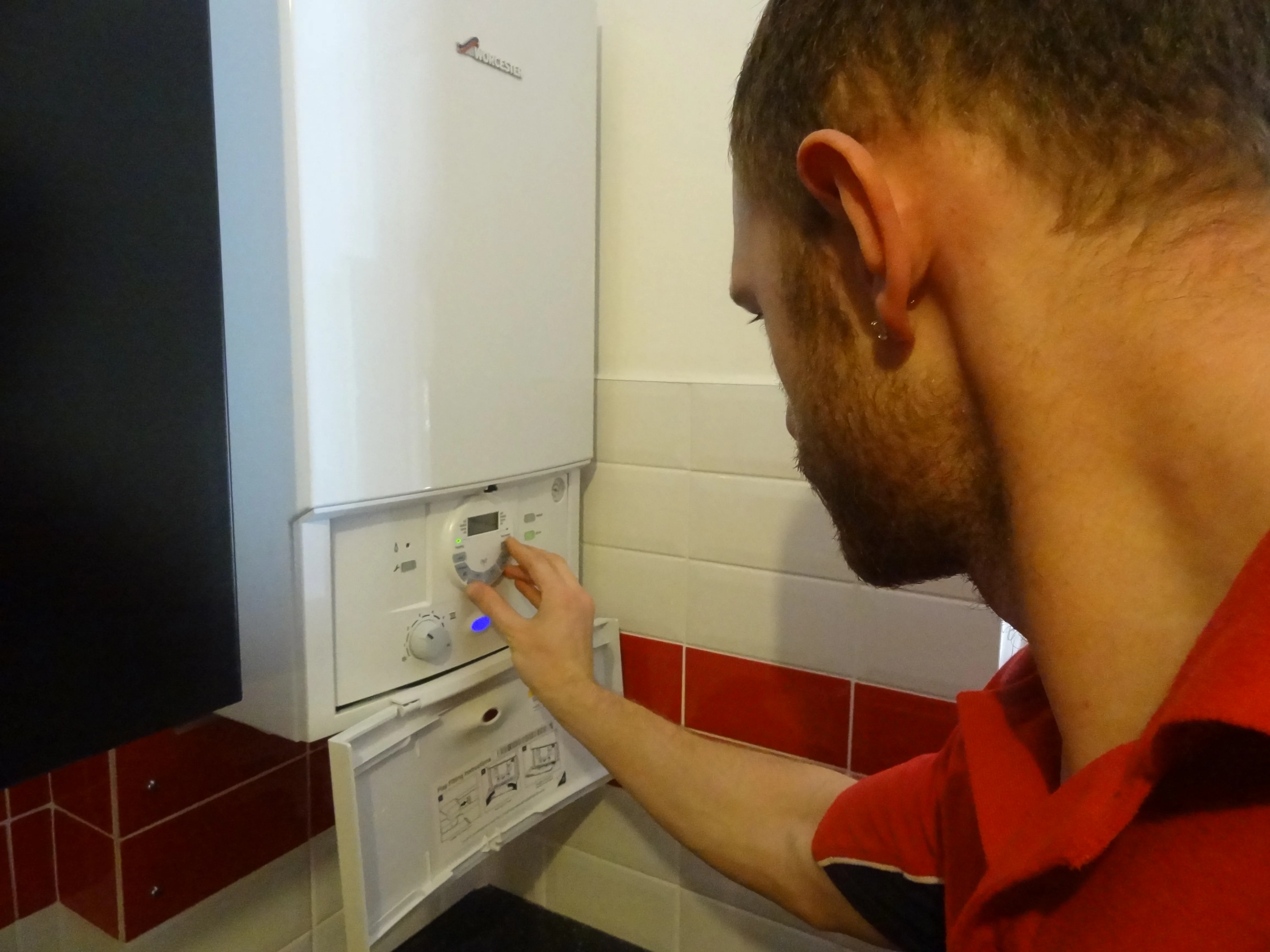 Finchley Plumbers 247 engineer working on a boiler installation in Finchley